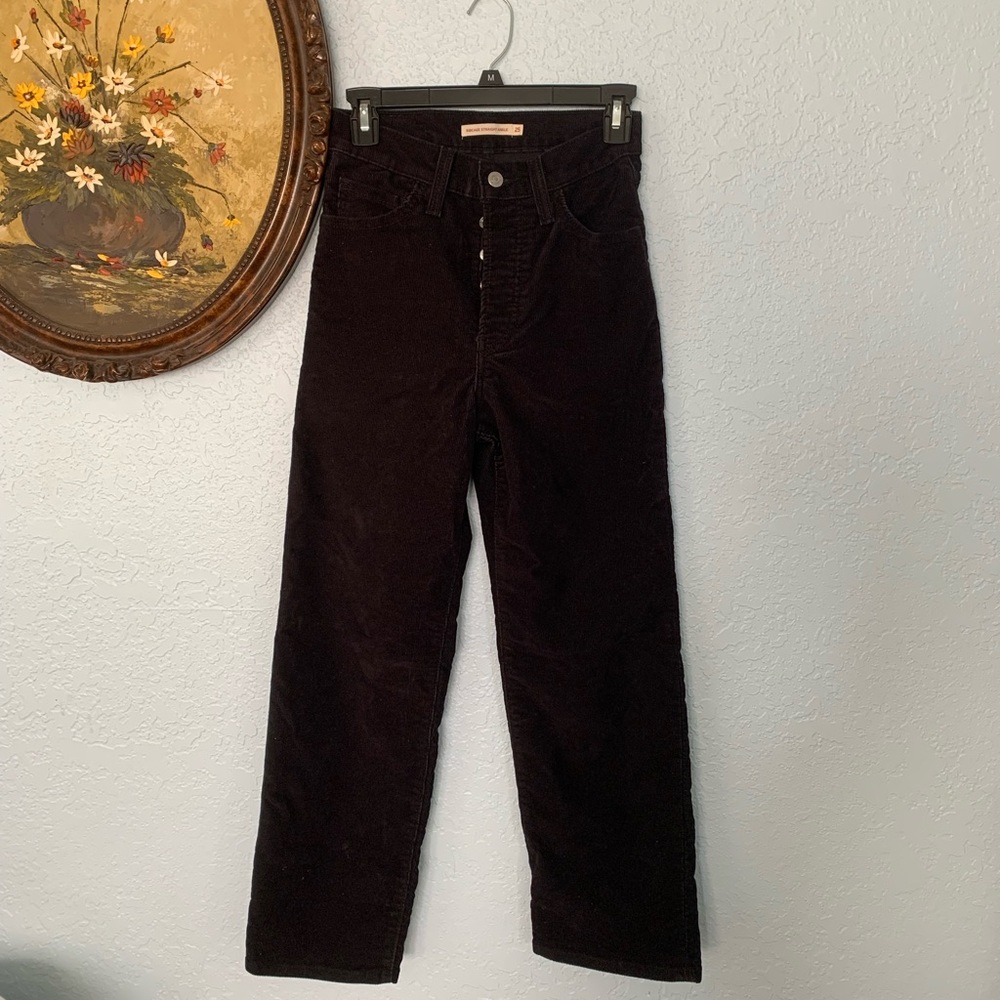 LEVIS RIBCAGE STRAIGHT ANKLE CORDUROY JEANS